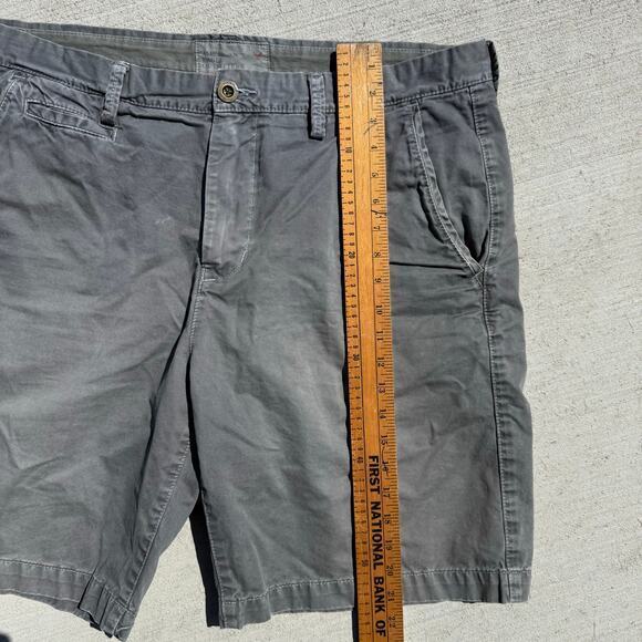 American Eagle Outfitters Prep Fit Dark Gray Canvas Cotton Shorts Size 38 - Picture 10 of 10